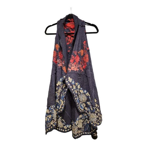 SOLD!!! COLDWATER CREEK Embroidered Swing Long - Large - Picture 1 of 9